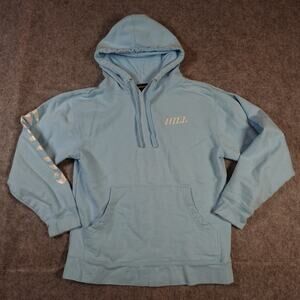 Hill Shadow Hoodie Womens Small Logo Sweatshirt Pullover Hooded Blue